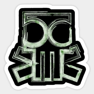 Skull lines Sticker